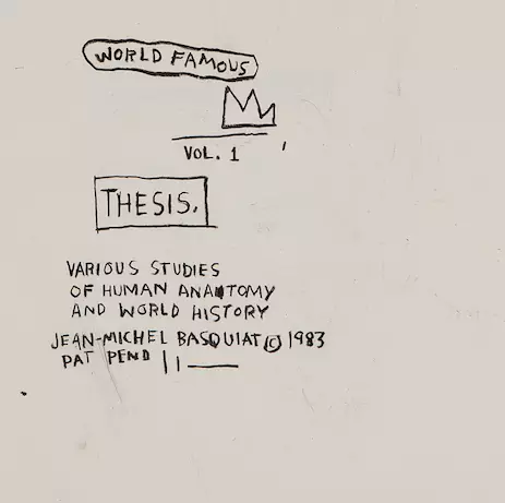 Jean Michel Basquiat Fără titlu 1983.