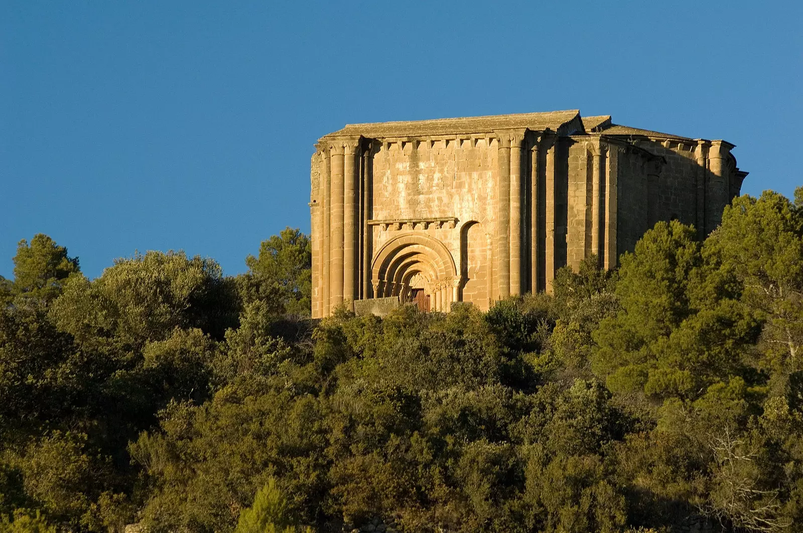 Kyrkan Santiago Aguero Huesca