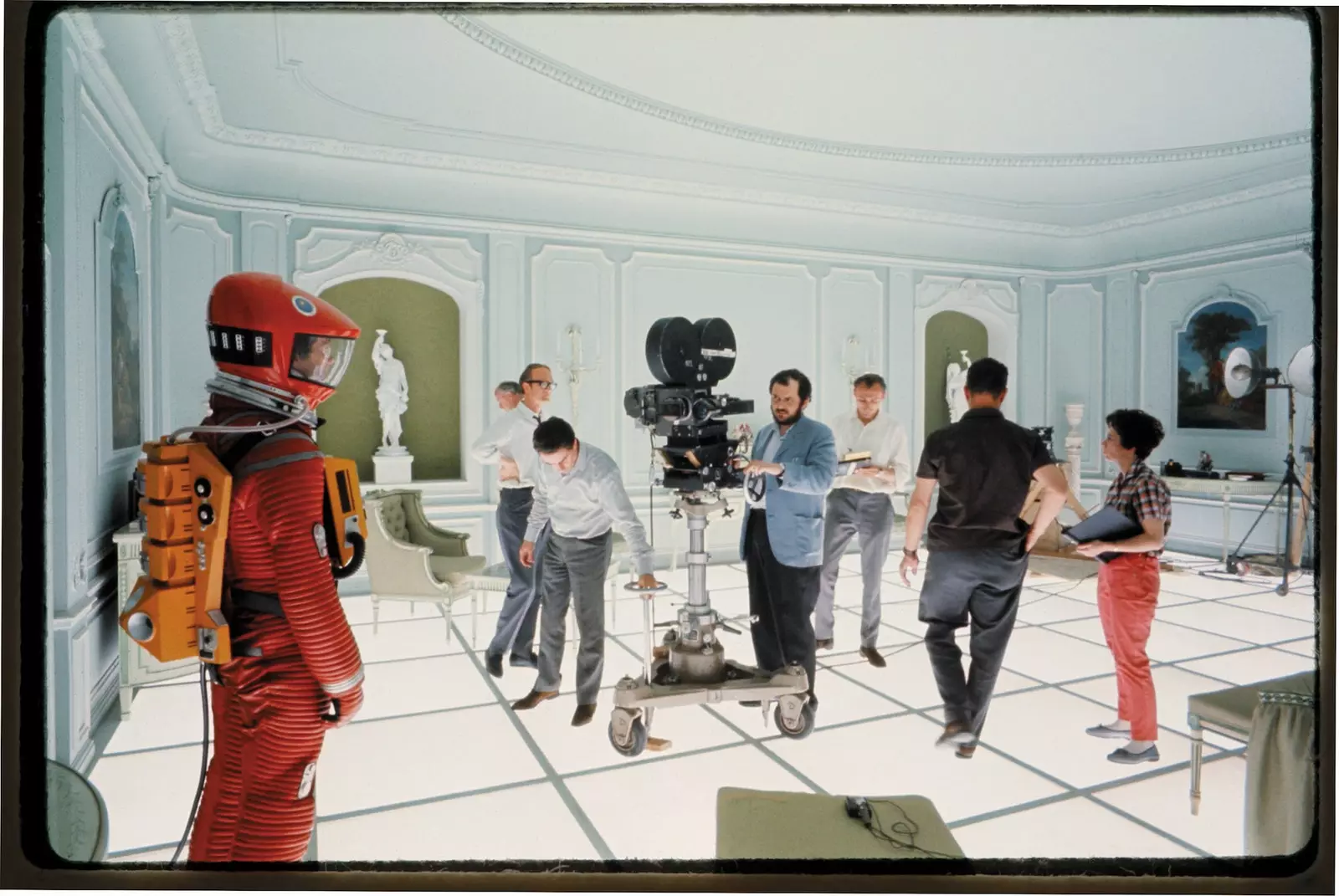 Kubrick på settet til '2001'.