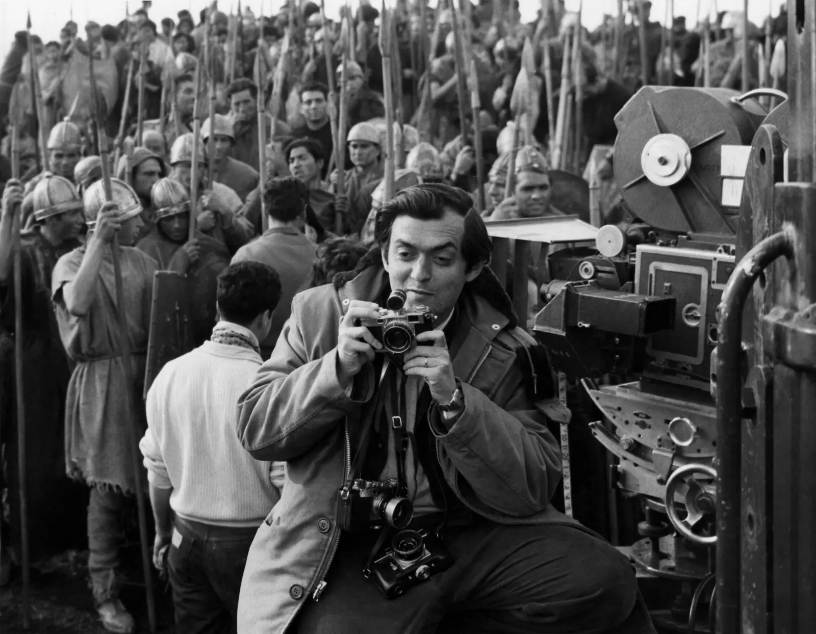 Kubrick dalam penggambaran Colmenar Viejo 'Espartaco.