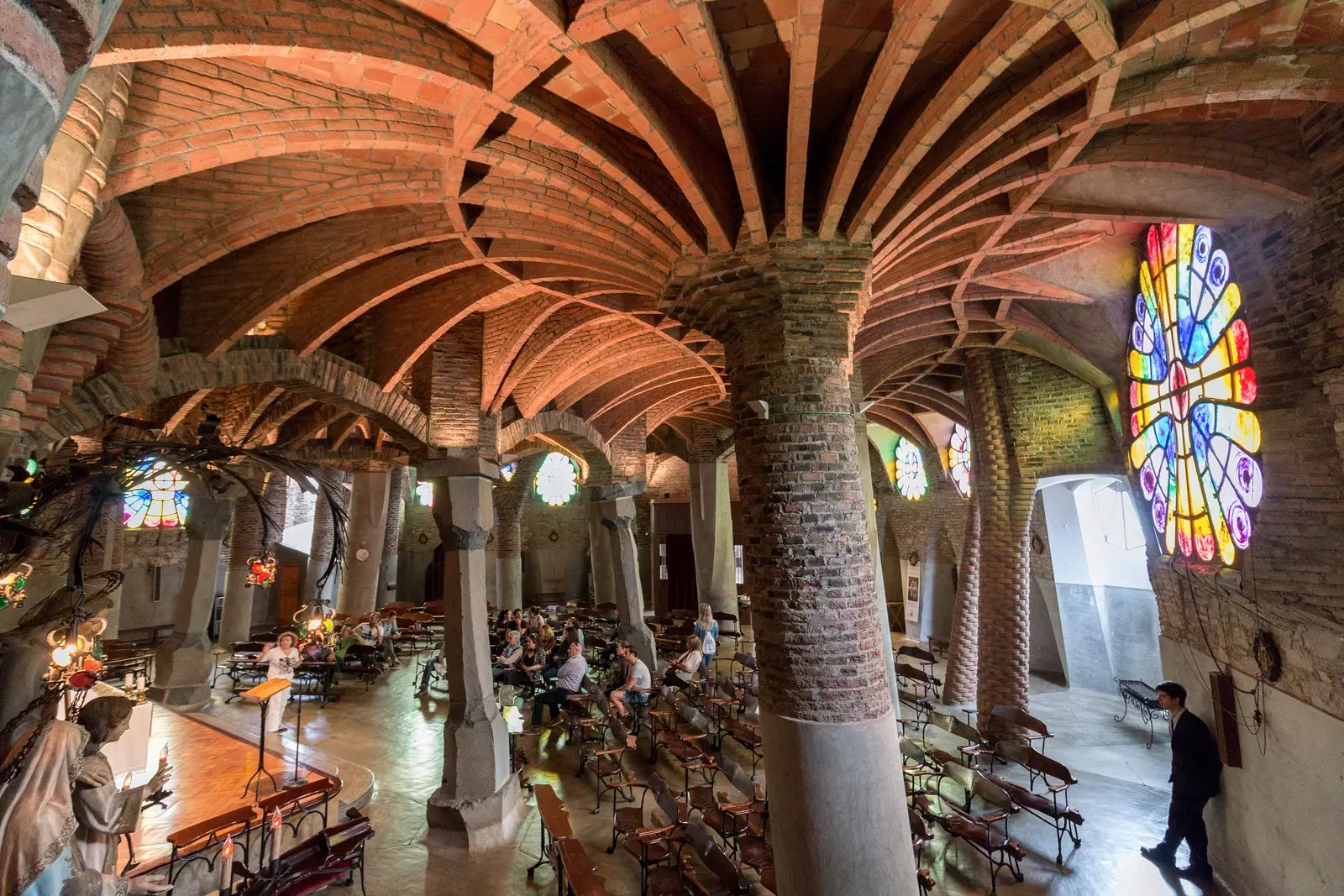 Gaudí's crypt in Santa Coloma de Cervelló in Baix Llobregat