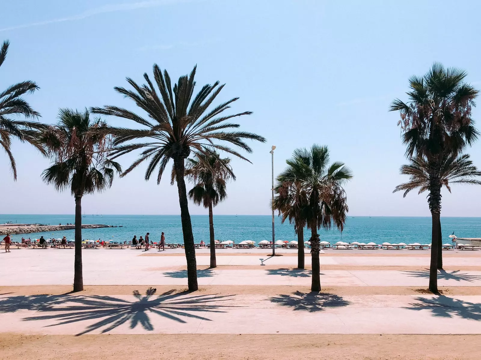 Barceloneta, aurinko paistaa aina täällä