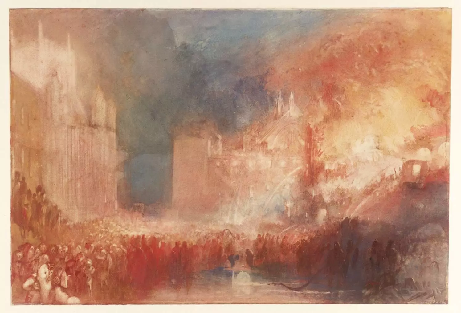 „A Parlament felgyújtása” Joseph Mallord William Turner