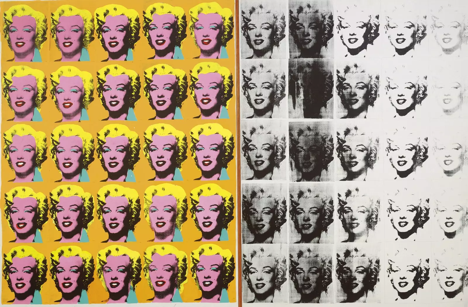 Andy Warhol Marilyn Diptych 1962. خرید تیت لندن 1980.