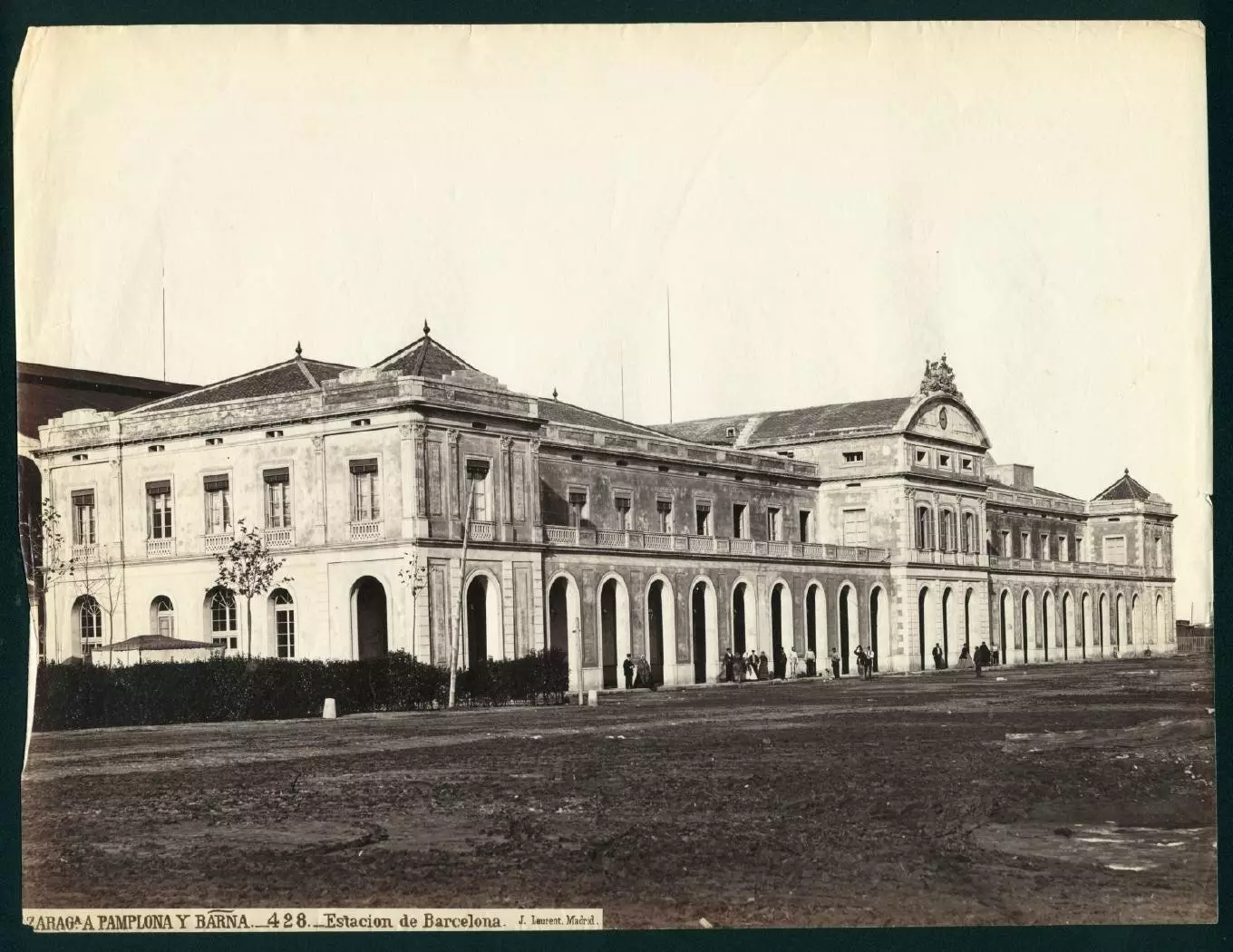 'Zaragoza zu Pamplona a Barcelona. 428. Barcelona Gare'