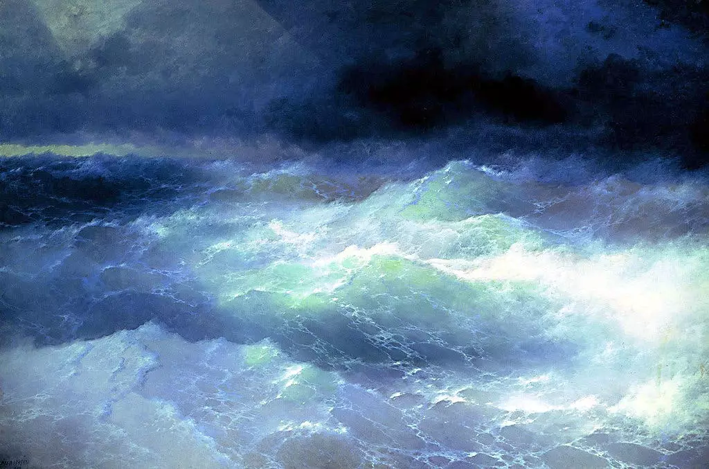 'Between the Waves' af Ivn Aivazovsky