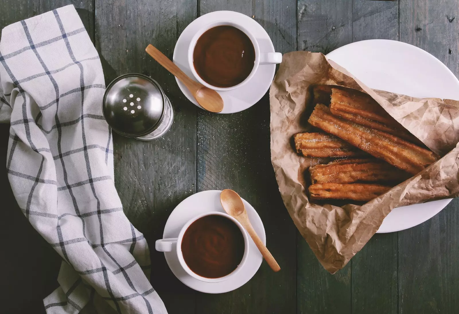 Churros dengan coklat