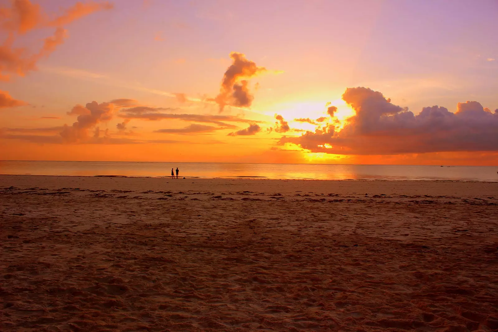 Diani Beach ved solnedgang