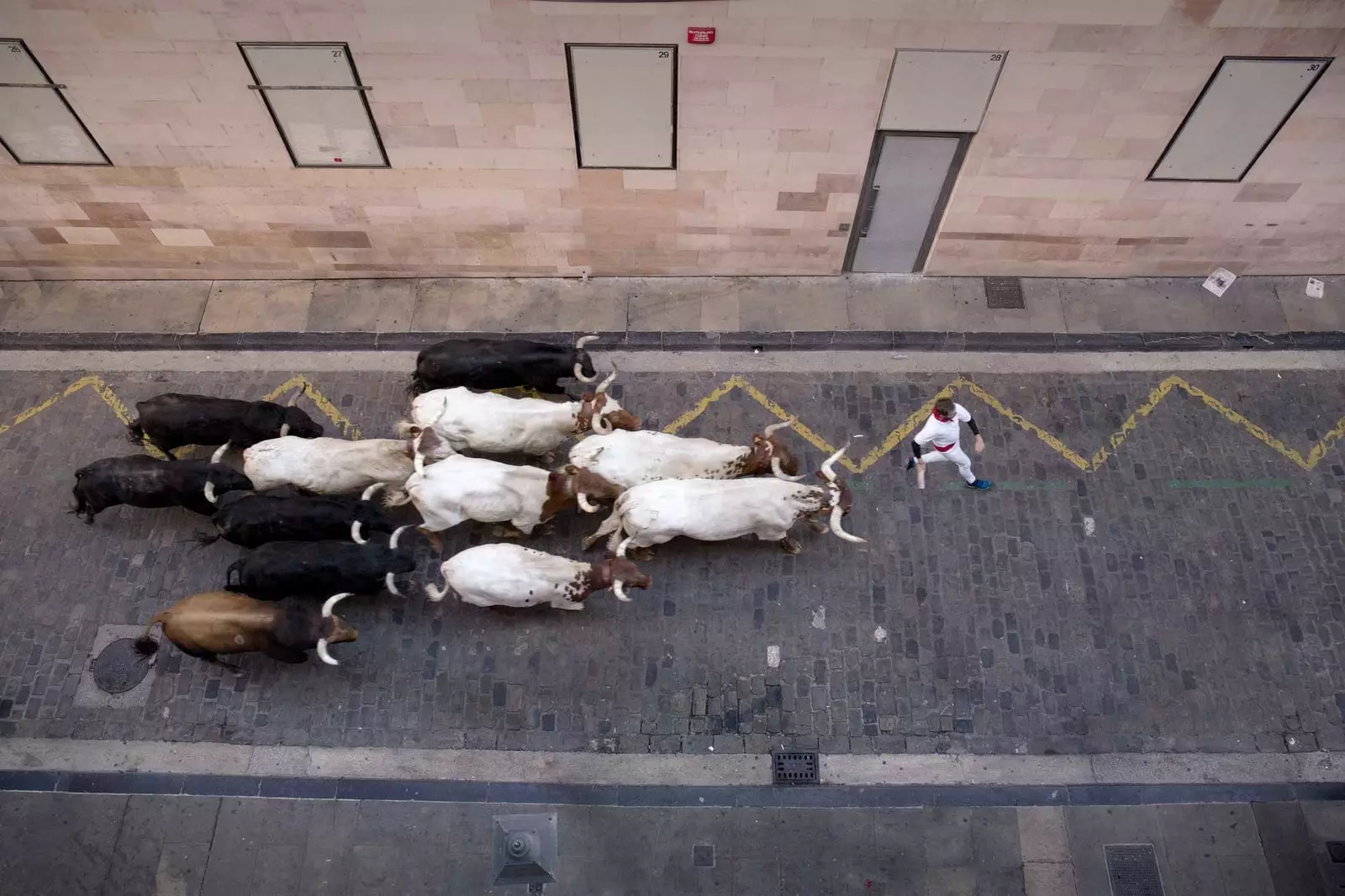 Fotografisch werk van Ignacio Pereira op de Sanfermines