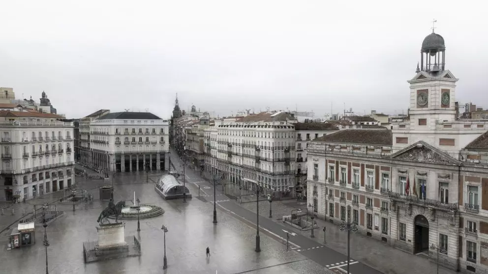 Madrid utan människor: staden markerar ett "Öppna dina ögon" i dessa fotografier