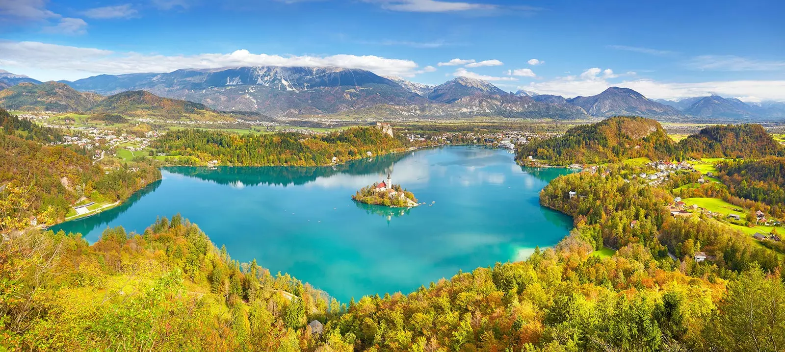 Um lago em Bled Eslovênia