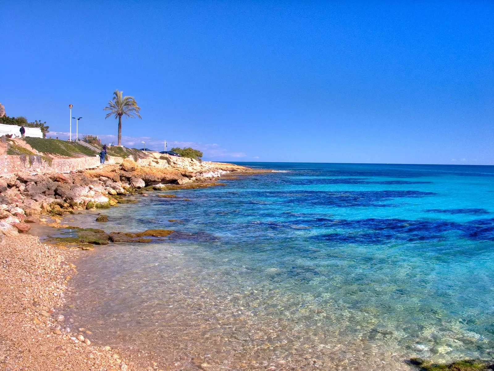 Zátoky východní Santa Pola Alicante