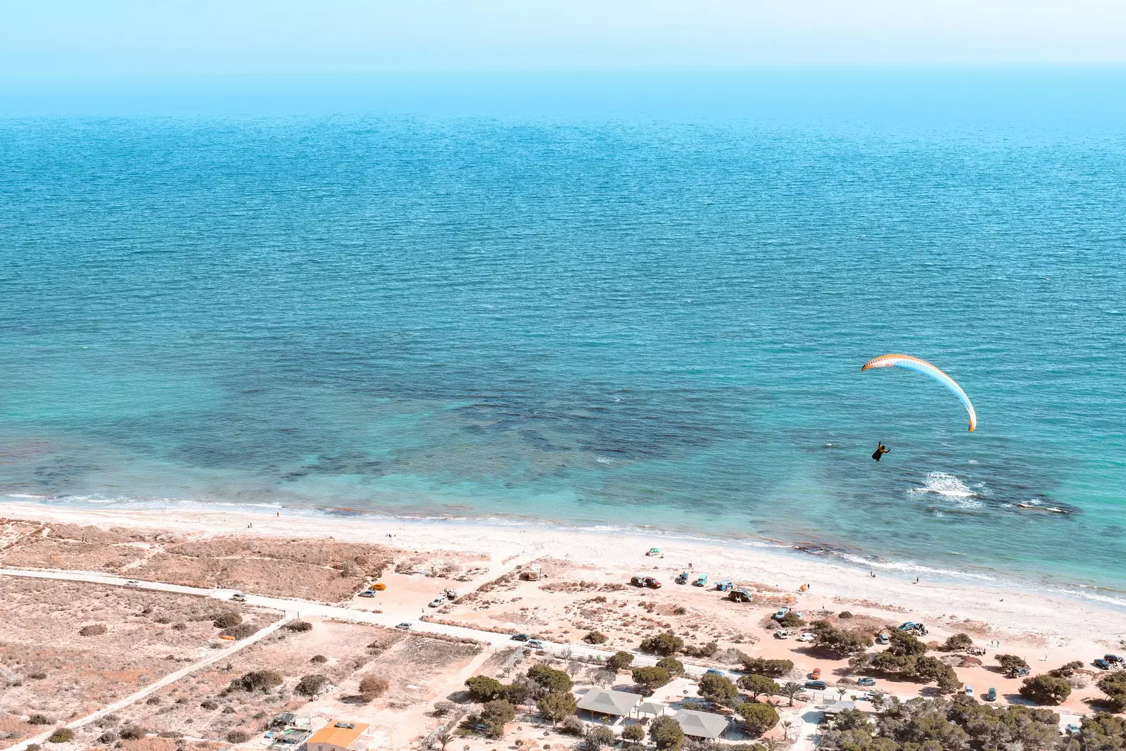 Paragliding over Santa Pola Alicante