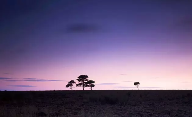 Solnedgang i Yorkshire.