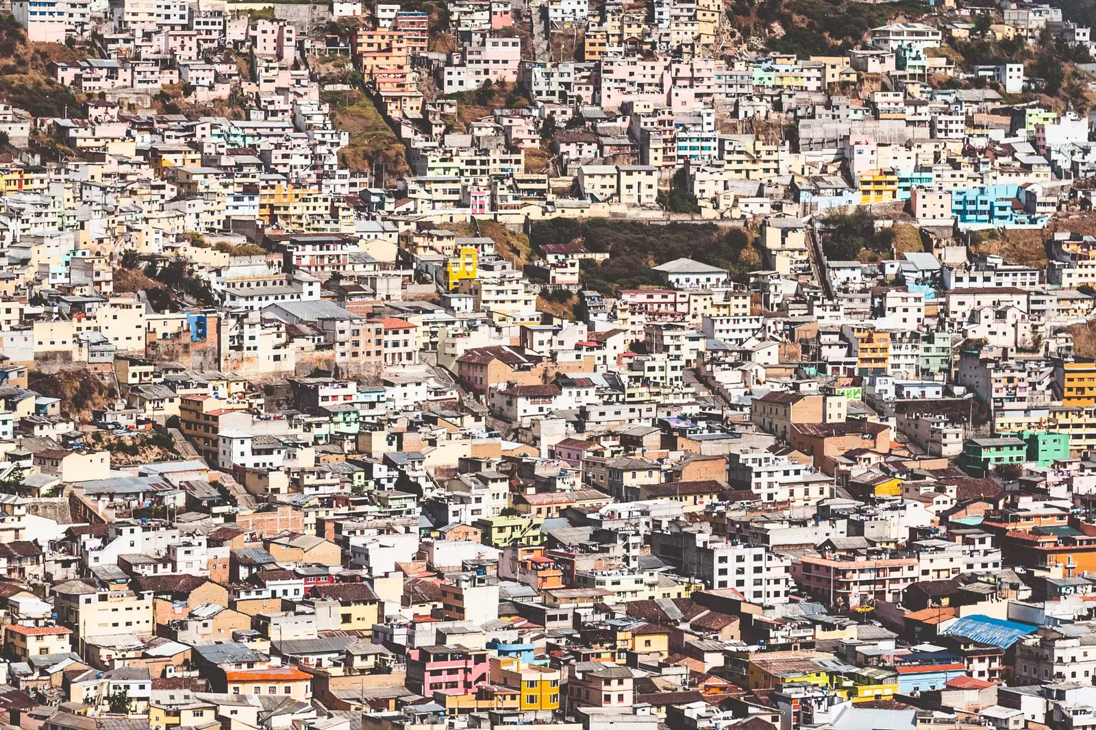 Blick auf Quito von El Panecillo.