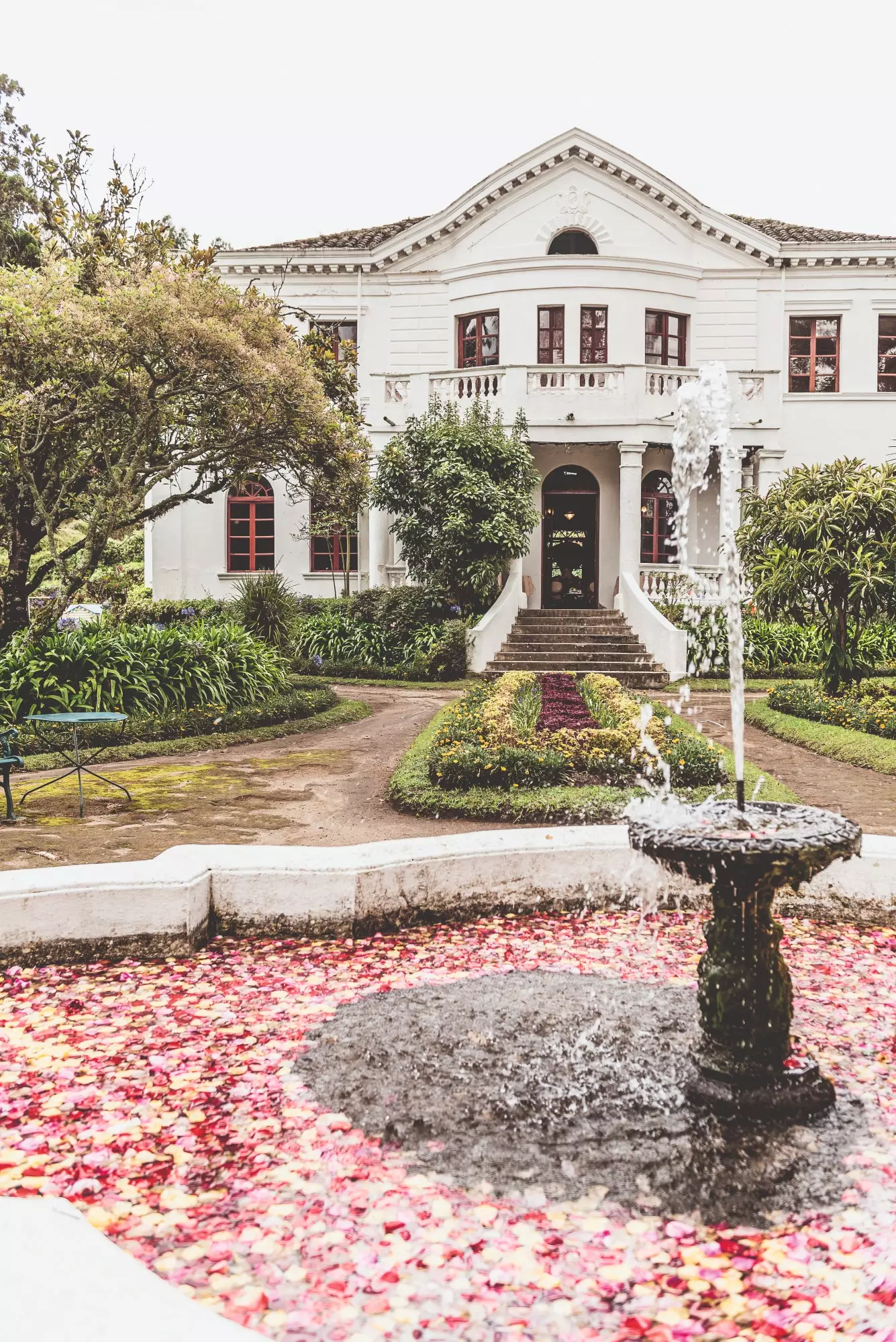 Den vakre Hacienda de la Compa a i Ecuador.