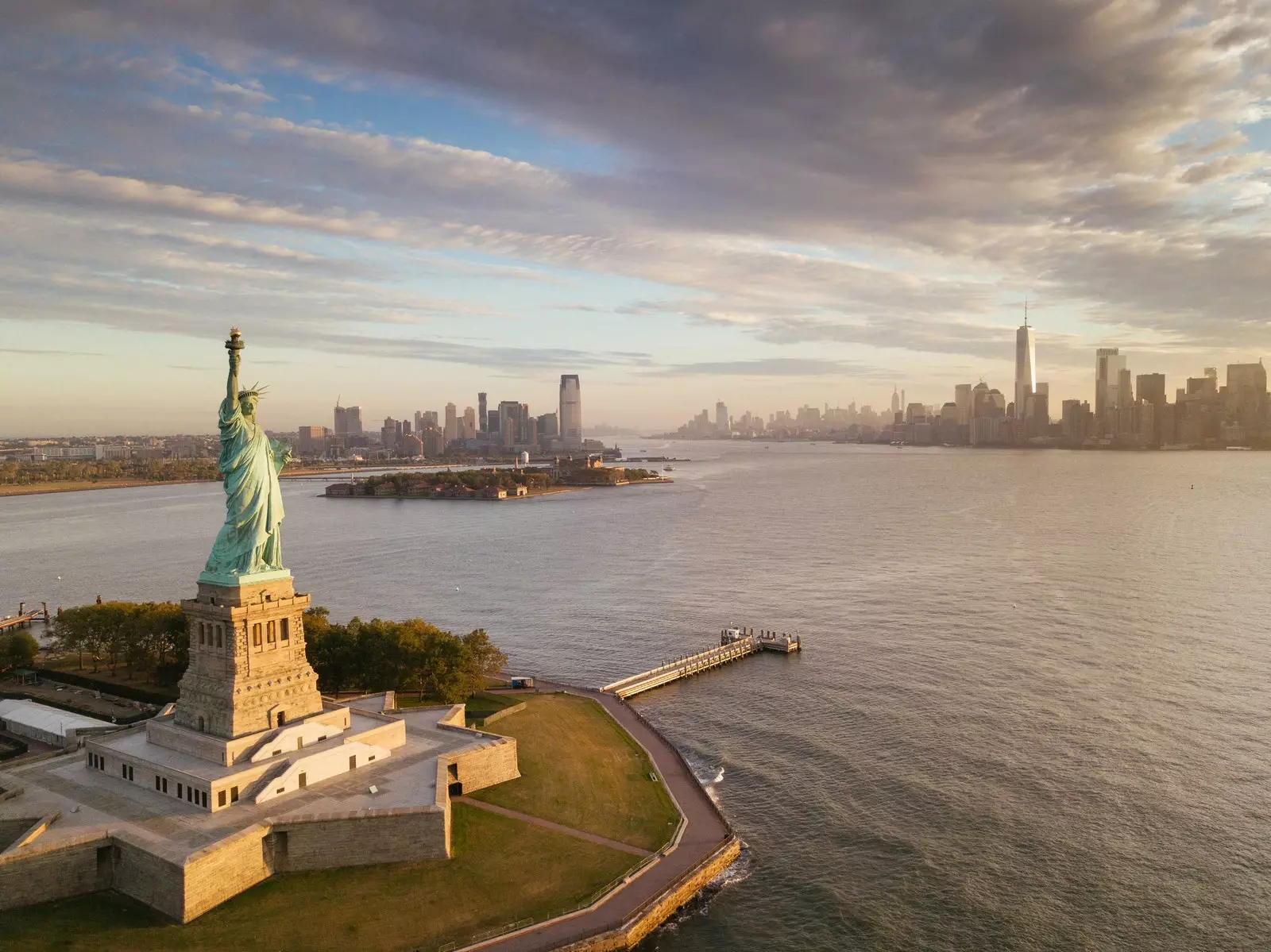 Patung Liberty skyline New York