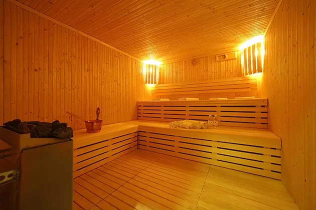 A terminal with sauna yes we can