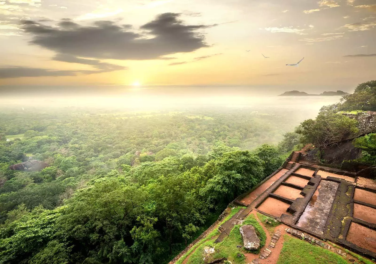 Ansichten von der Spitze von Sigiriya