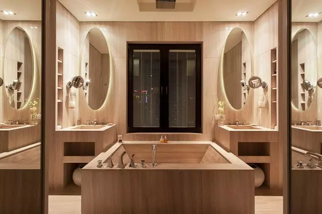 Bathroom of one of the residences