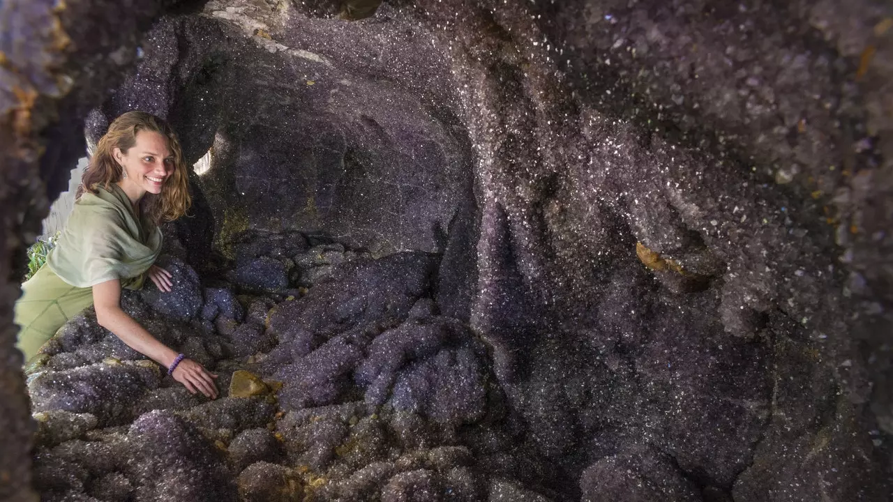 Feel the energy of the largest amethyst cave in the world