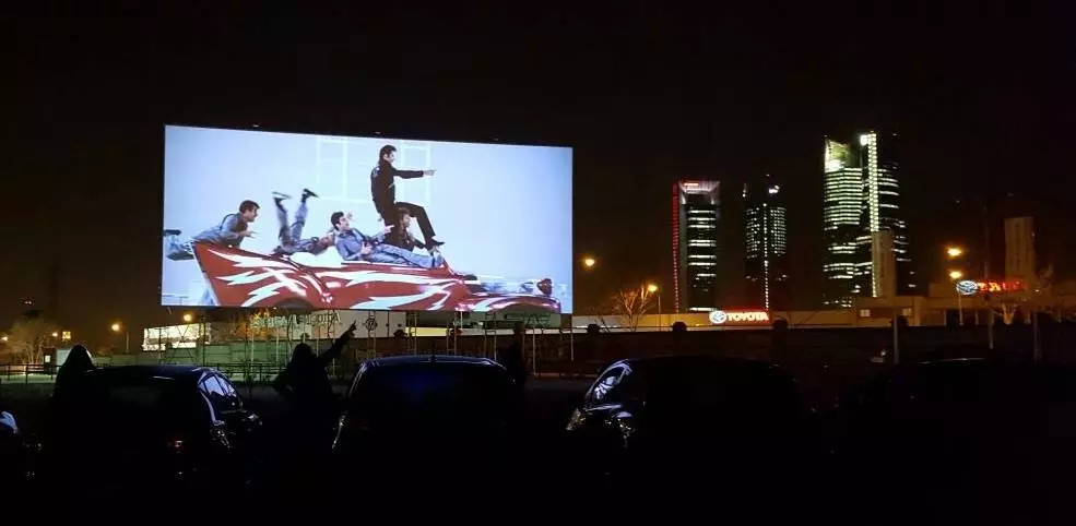 Drive-in della gara di Madrid