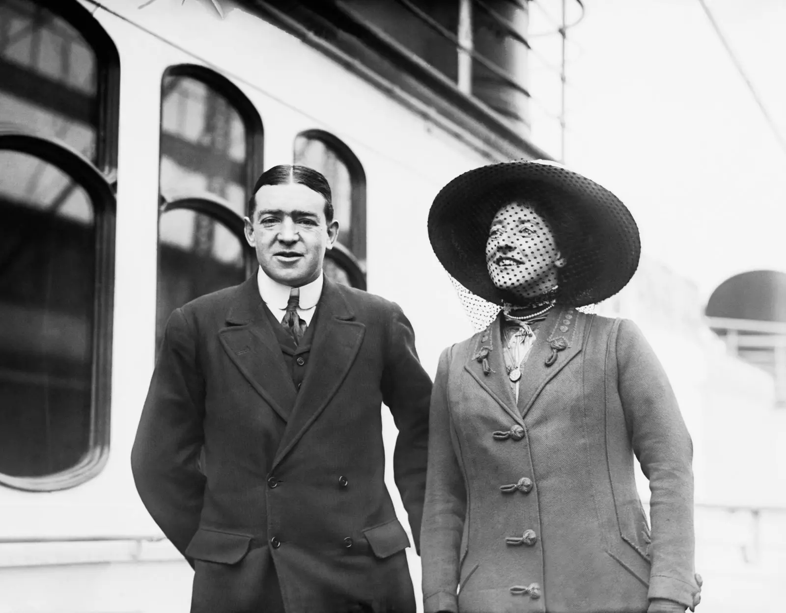 Sir Ernest Shackleton en zijn vrouw in 1909