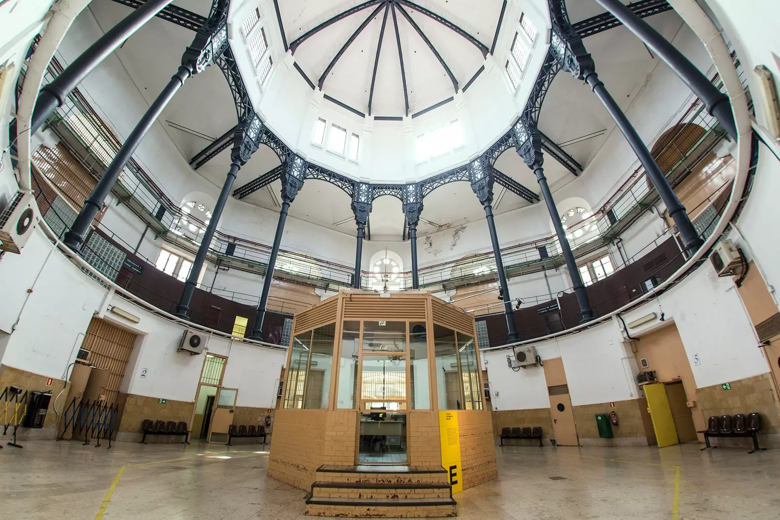 Interior of La Modelo prison in Barcelona