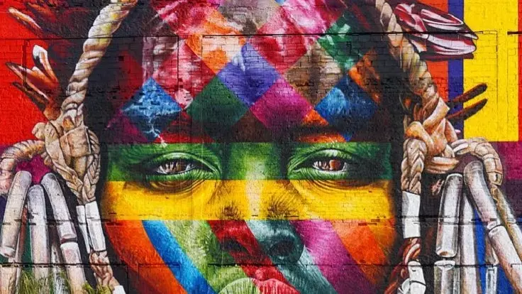 The largest street art mural in the world is in Rio de Janeiro