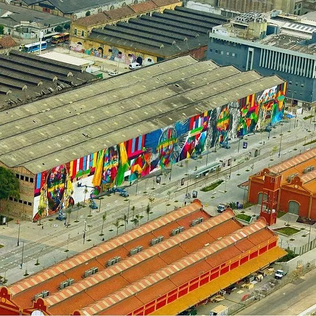 Mural seni jalanan terbesar di dunia ada di Rio de Janeiro