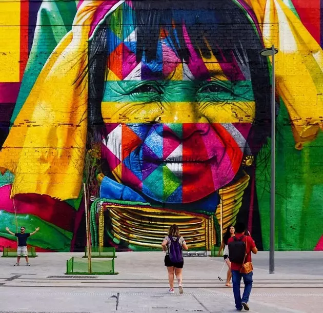 Das größte Street-Art-Wandgemälde der Welt befindet sich in Rio de Janeiro