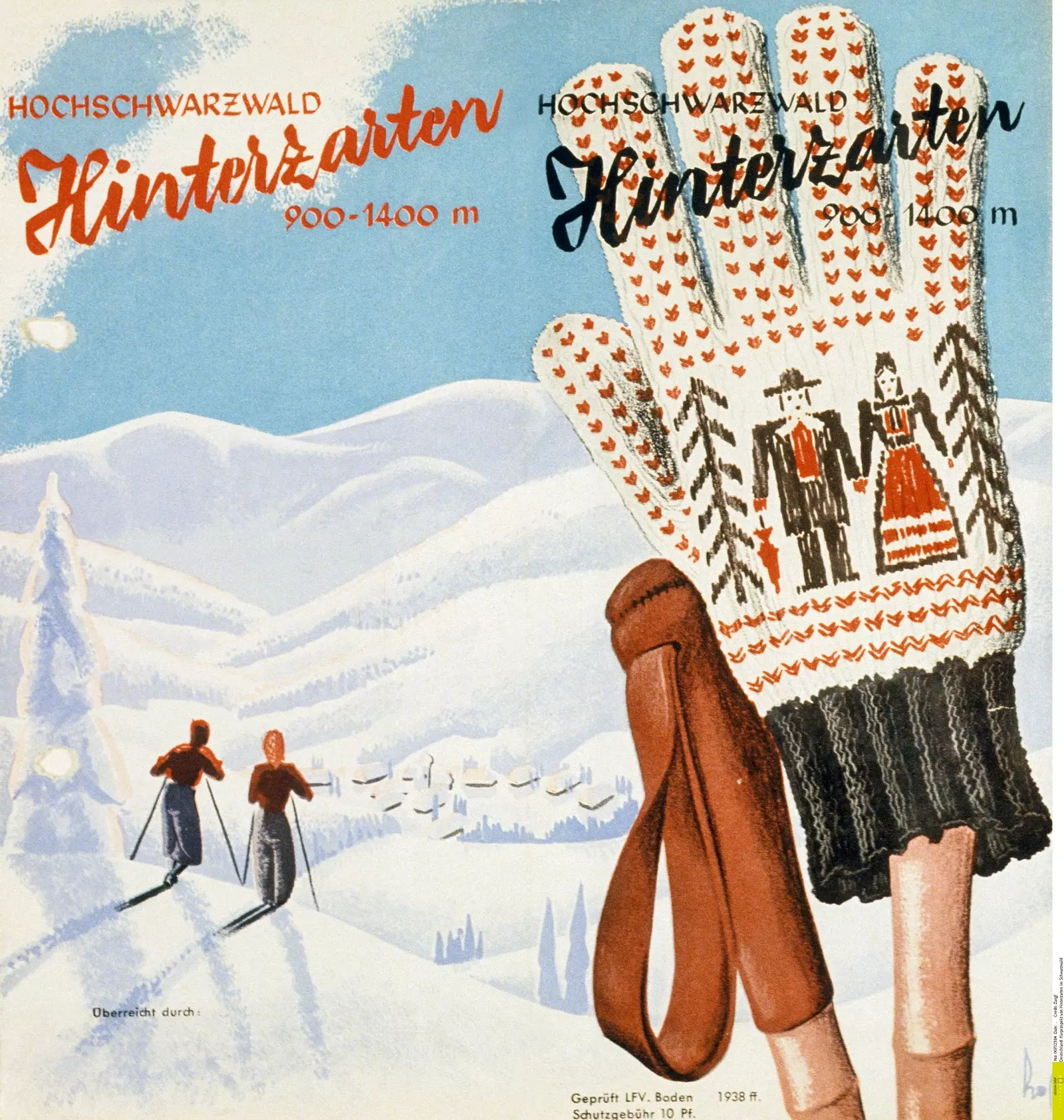 Advertentie voor het kuuroord Hinterzarten in het Oberschwarzwald