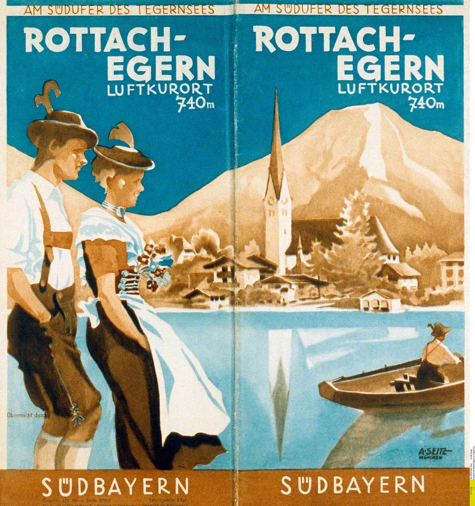 Commercial advertisement for the lake of RottachEgern in Lower Bavaria