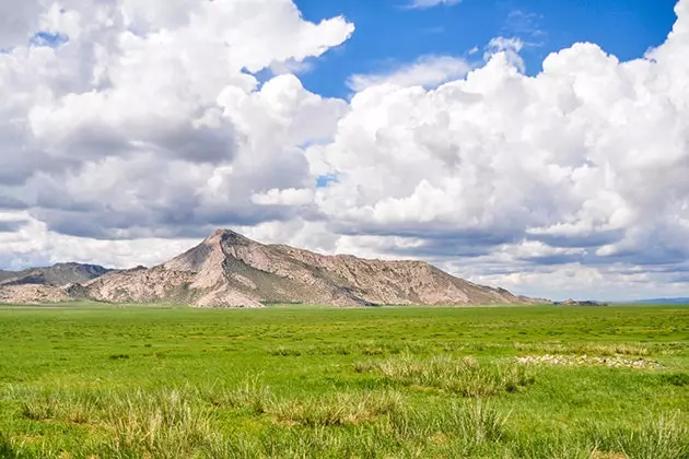 Paisagem nos arredores de Ulan Bator