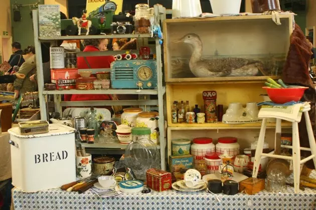 Vintage markt in Noord-Londen