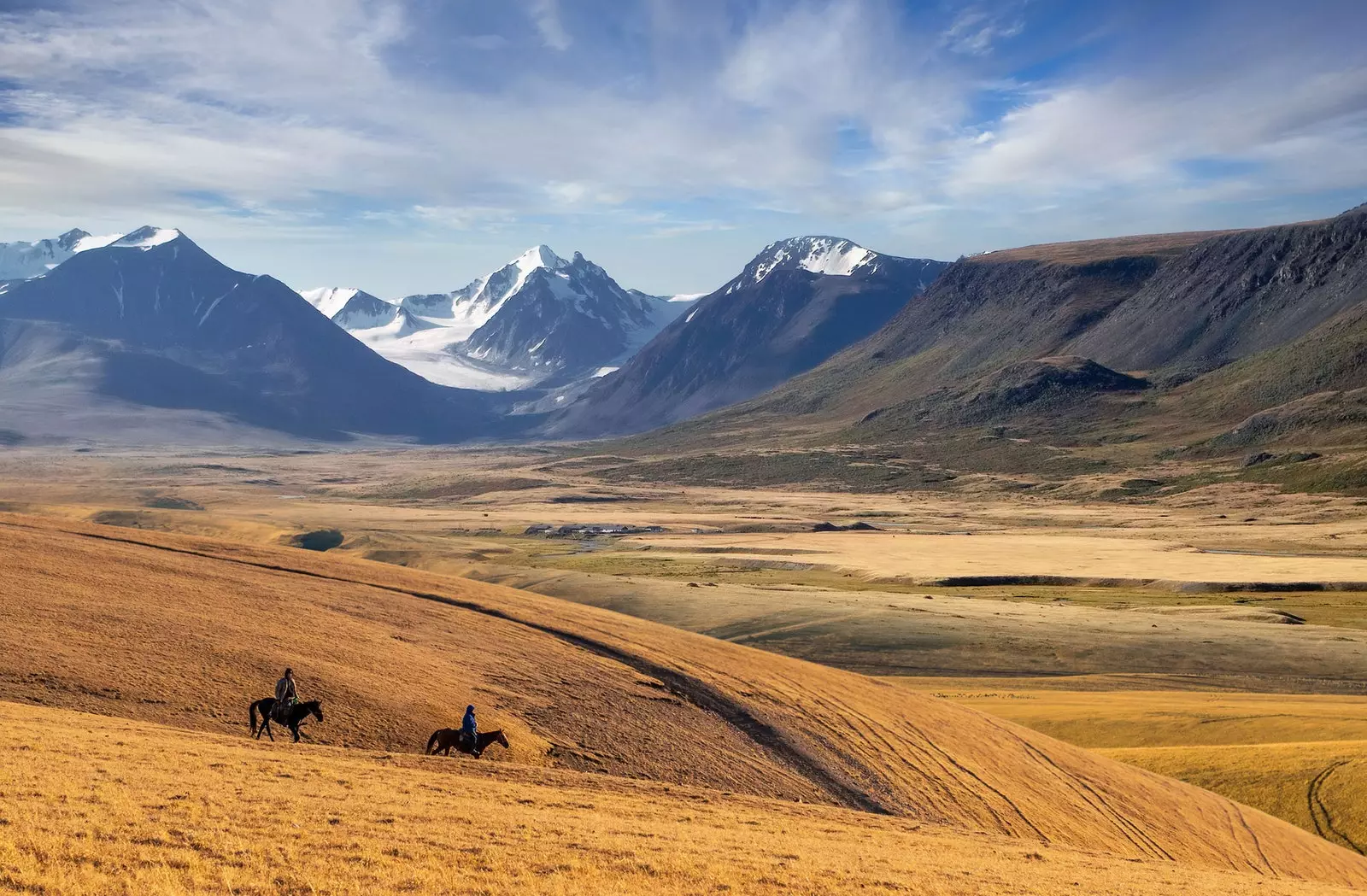 Semi-ørken steppe i udkanten af Almaty