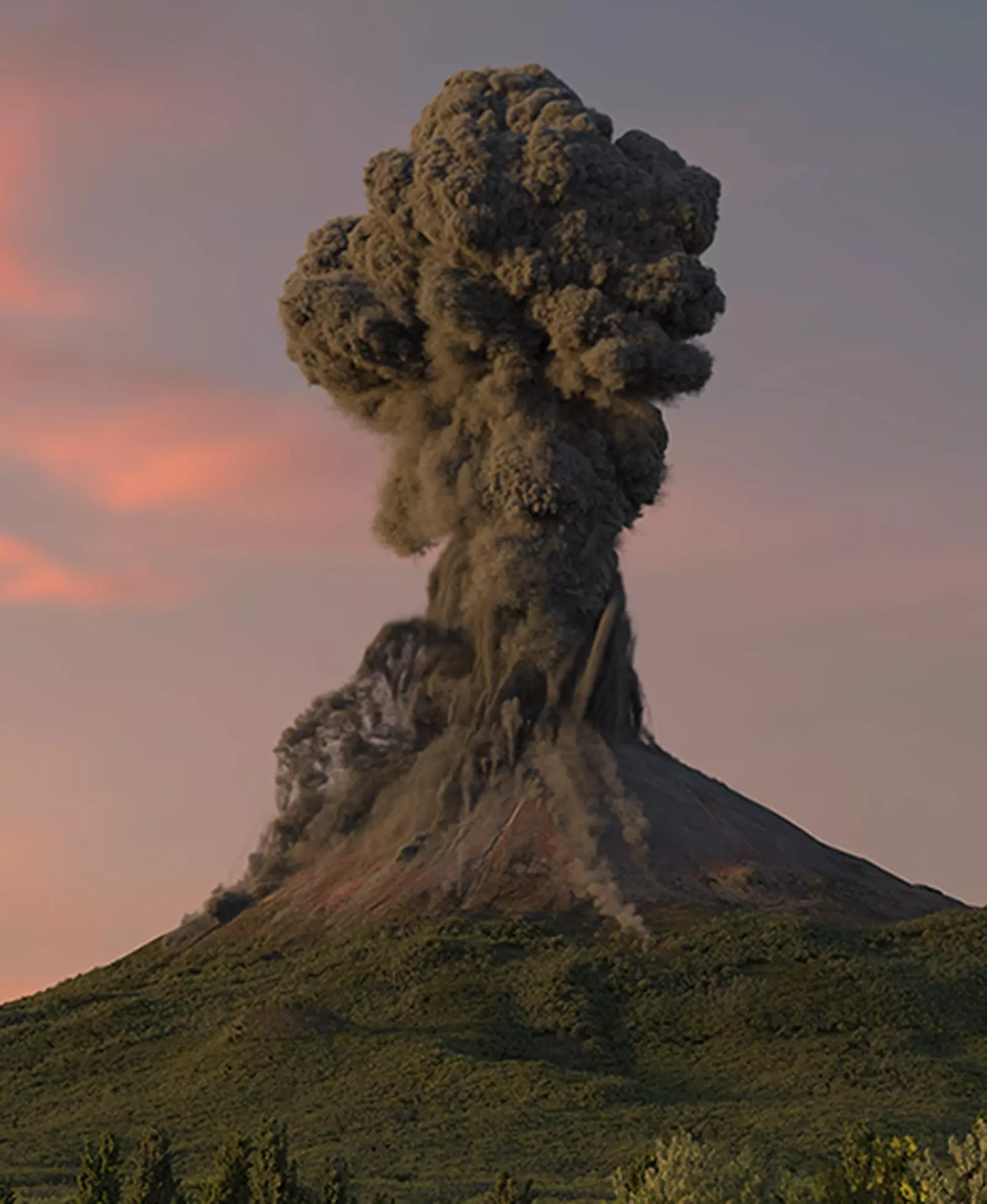 A exposição recria as últimas horas antes da explosão do Vesúvio