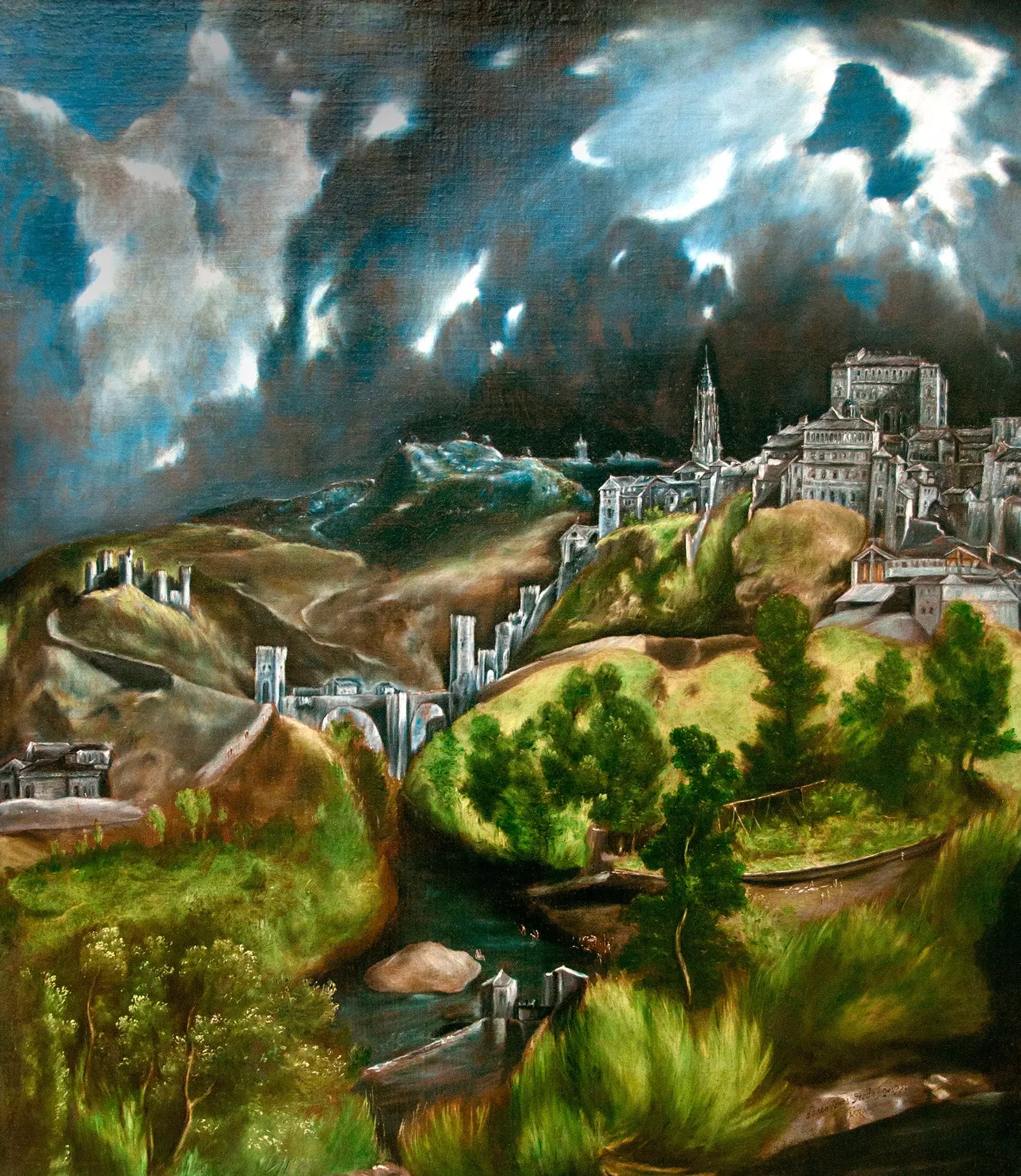 'Vue de Tolède'. Domenikos Theotokopoulos El Greco