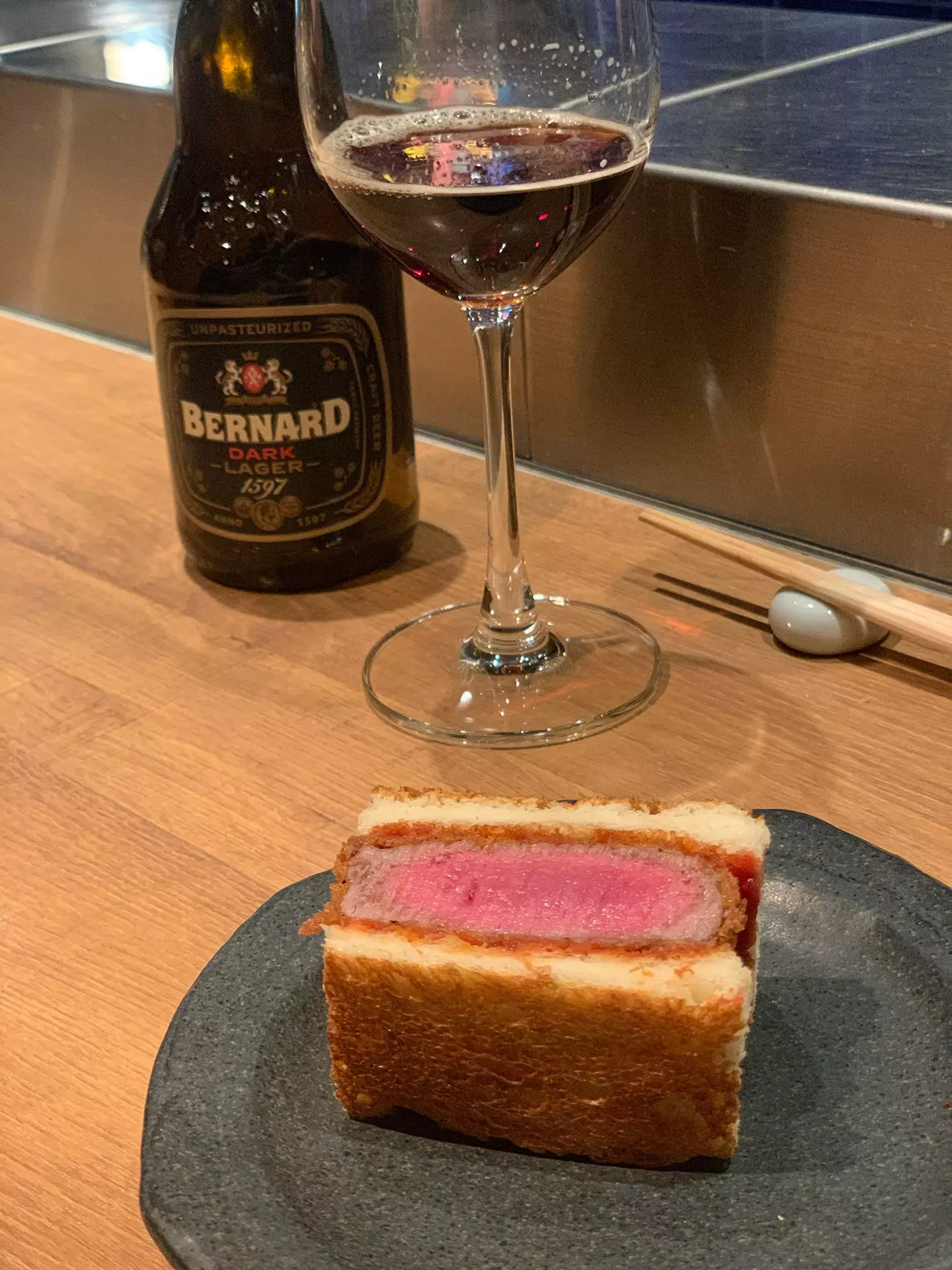 Katsu sando di Sumibiyakiniku Nakahara