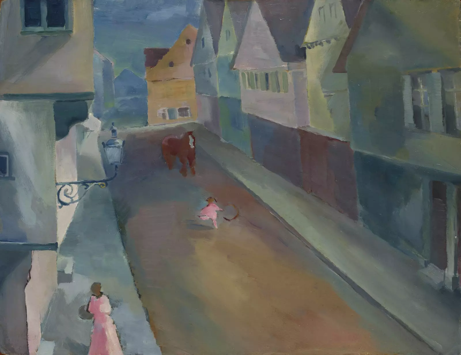 1908 ခုနှစ်ခန့် Murnau ရှိ Wassily Kandinsky A Street