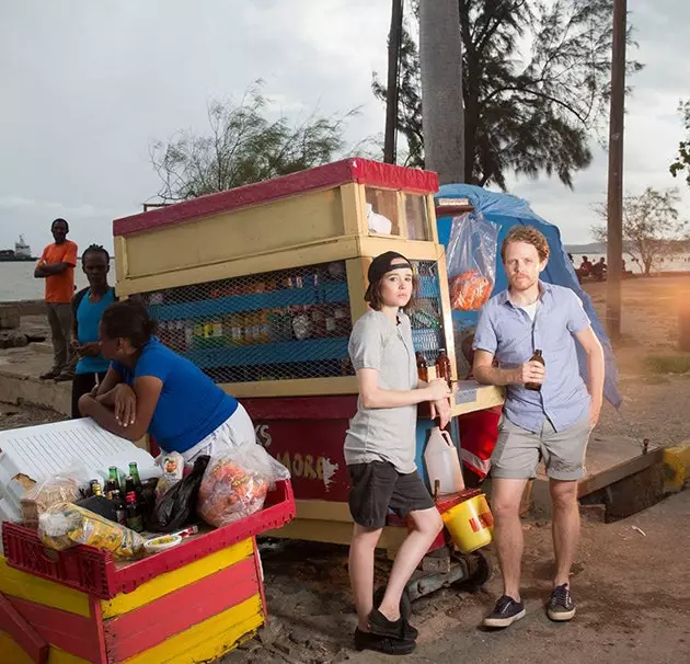 Page och Daniel på Jamaica