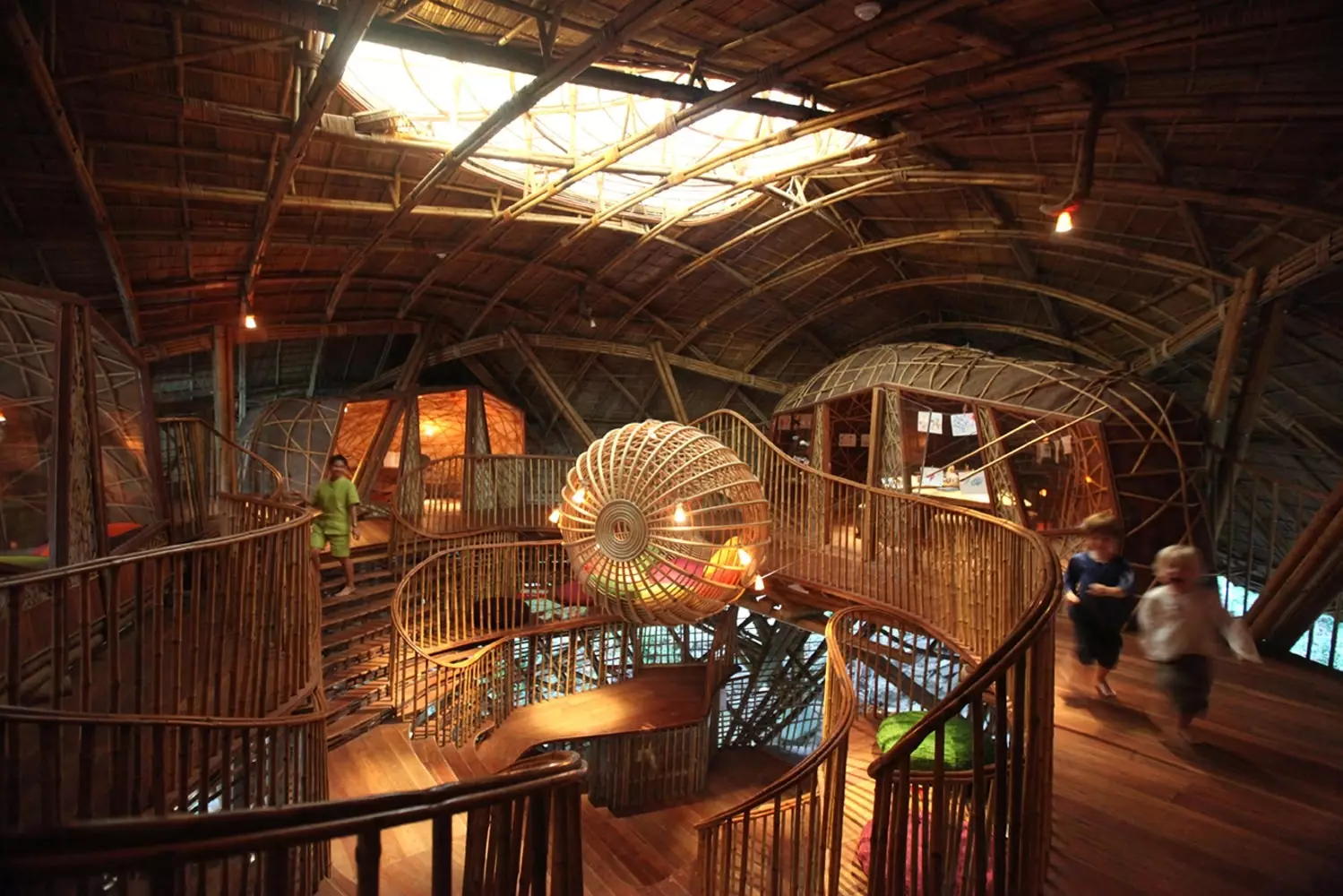 The Den, het ongelooflijke kindergedeelte van het Soneva Kiri hotel in Thailand.