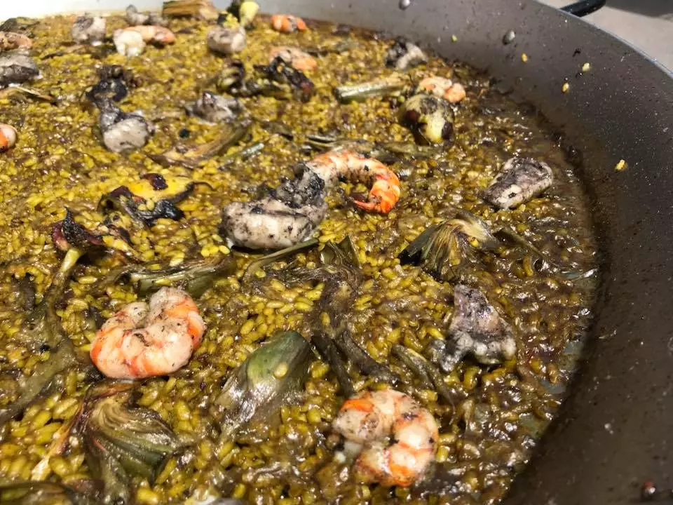 O arrozinho que você pode experimentar no El Chato Gastrobar de Artana