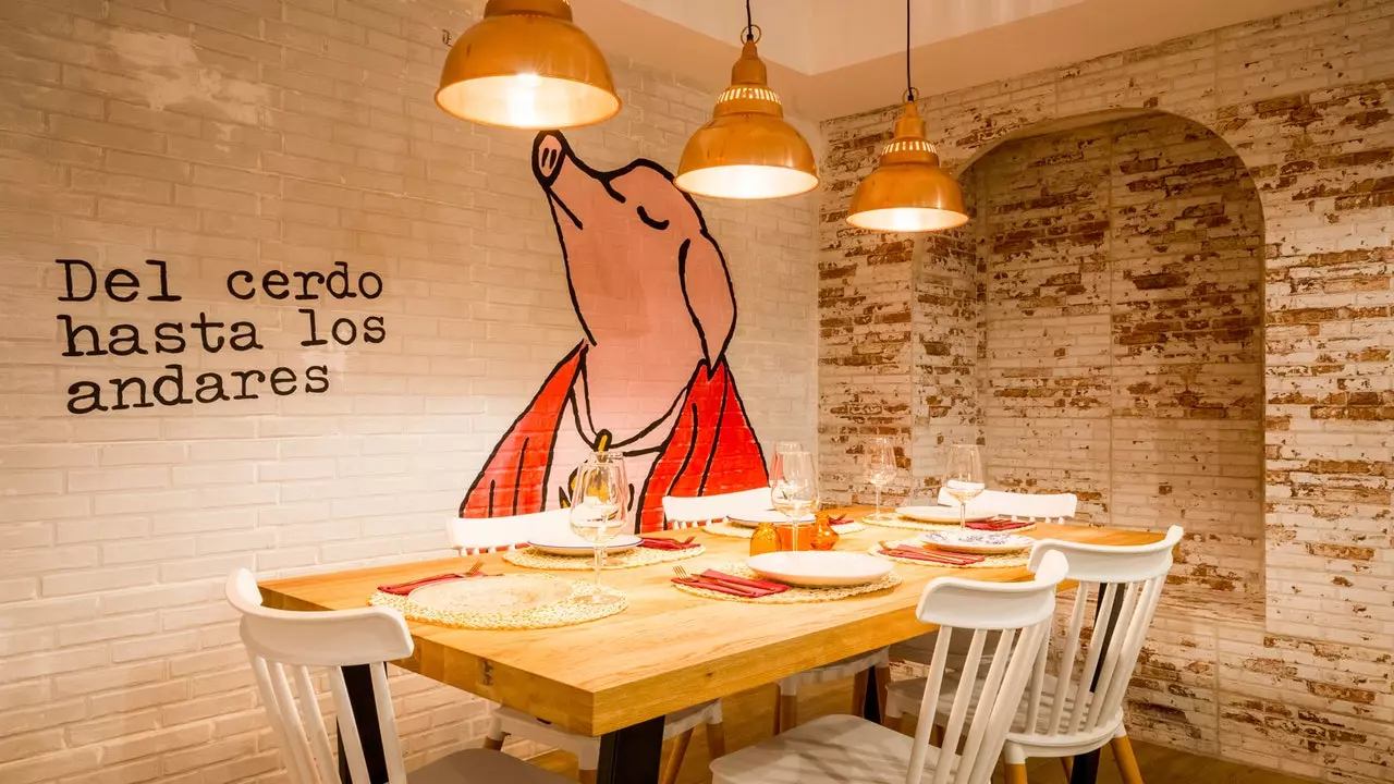 În acest nou restaurant din Madrid, carnea de porc este rege