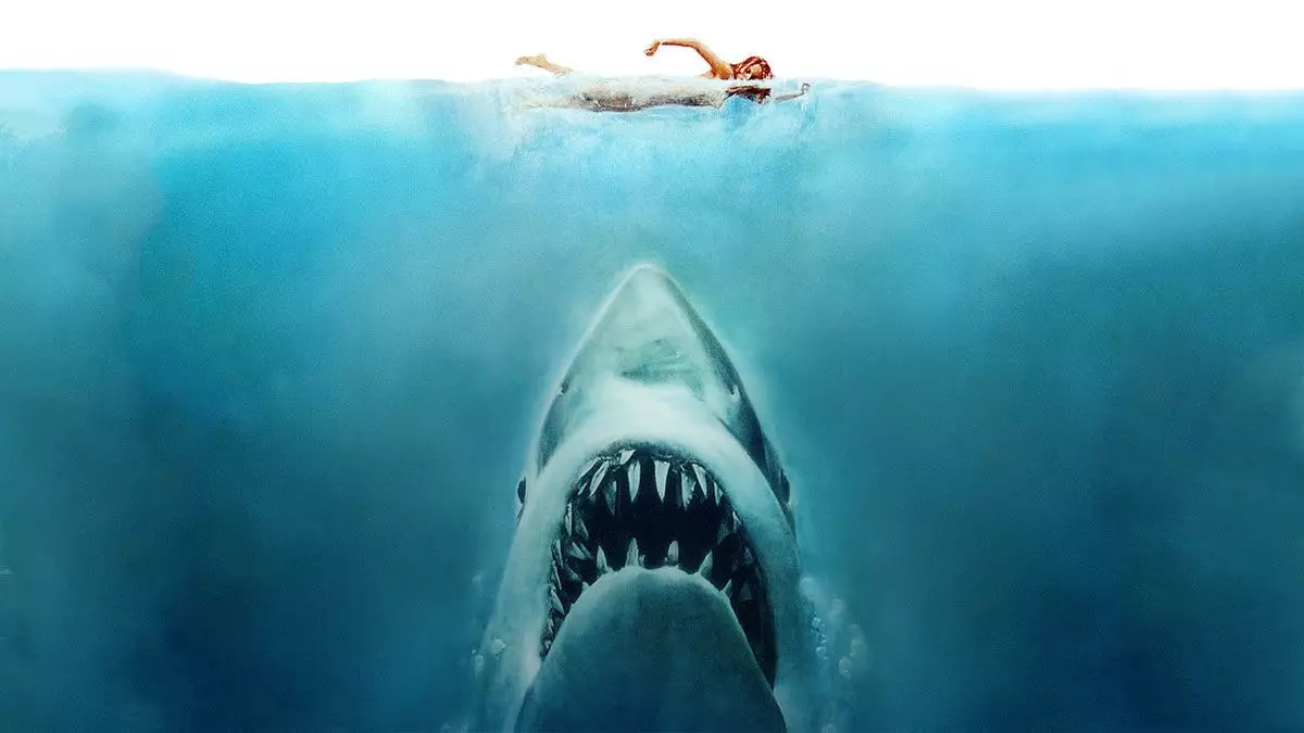 Капак на филмот Jaws.