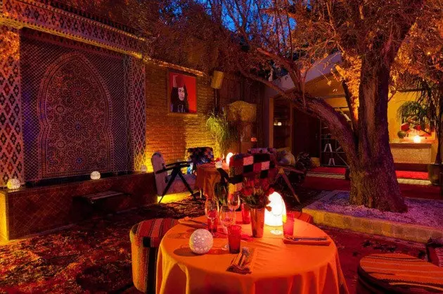 Terrace of the Djellabar cocktail bar