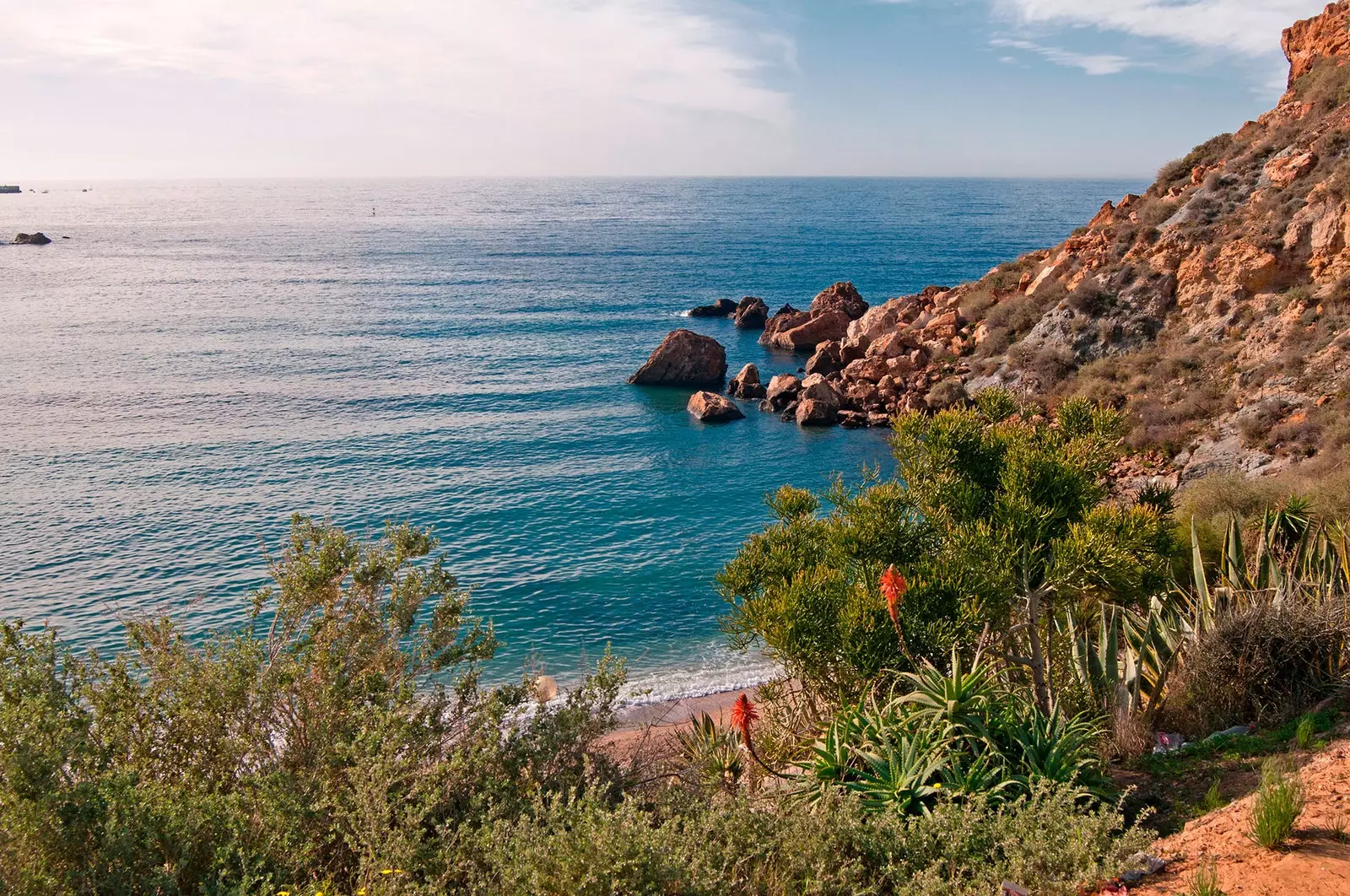 Cala Cortina Cartagena-regionen i Murcia