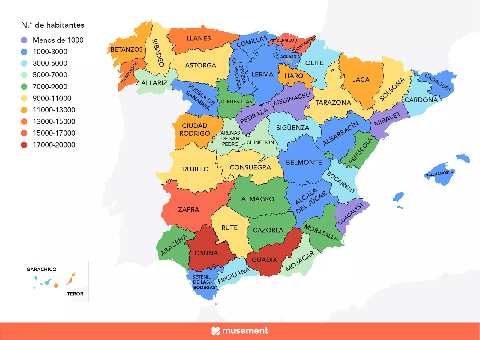 Populiariausi Ispanijos miestai