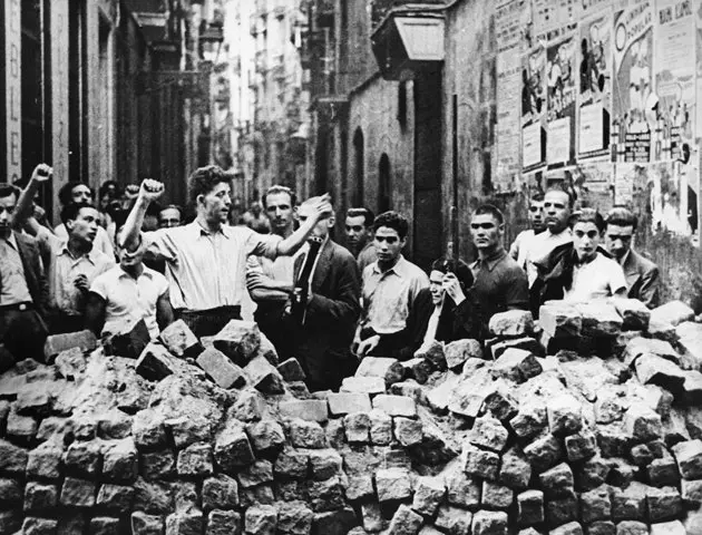 Barricada a Barcelona