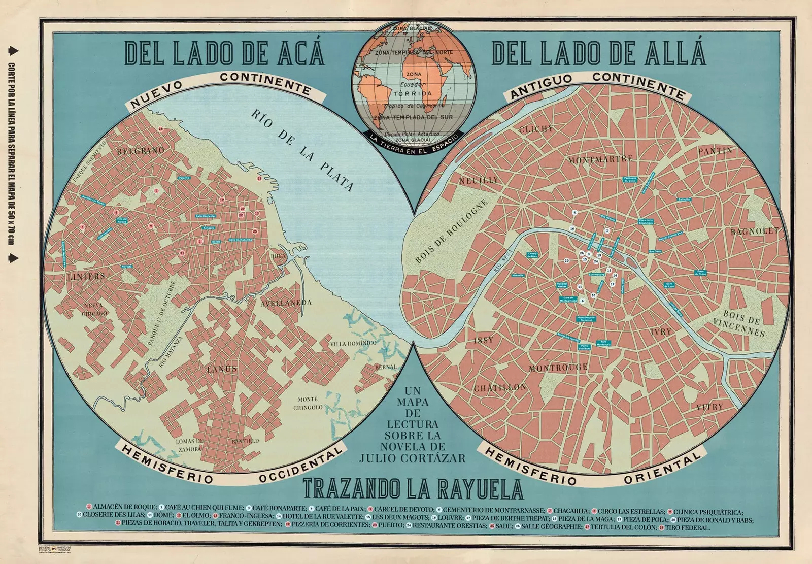 O mapa daqui e dali da Amarelinha